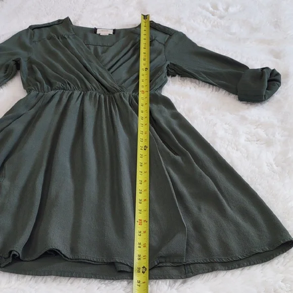 MAEVE Elegant Green Women's Dress - Picture 12 of 17